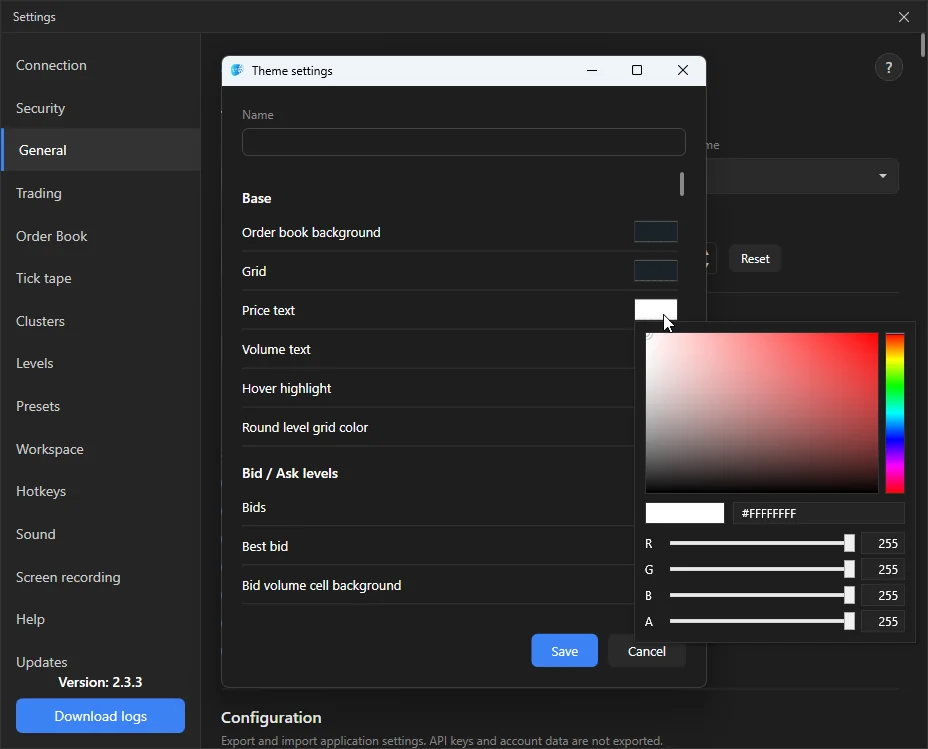 theme editor